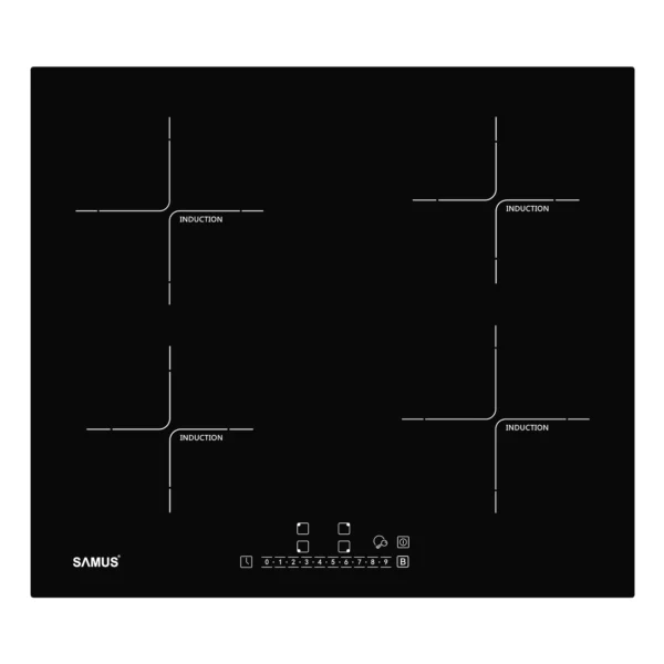 Pachet incorporabile Samus- Hota incorporabila Samus HS6032DTGB, 326 mc/h, 1 motor, latime 60 cm, filtru din aluminiu+Plita incorporabila inductie Samus PSI-64BG7, Panou “Touch Control” ,Setari putere [5]