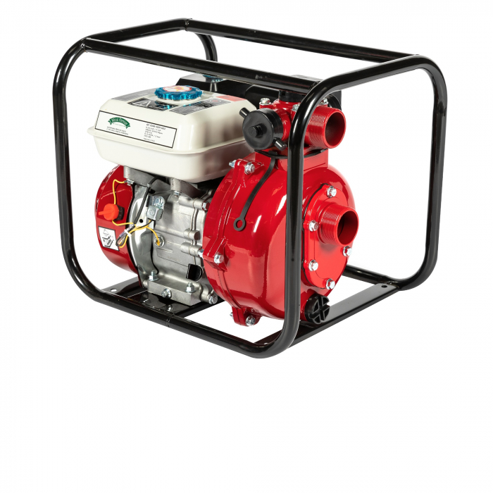 Pachet-Motopompa de presiune inalta 2" 7CP, debit 30 mc/h, 4T benzina + Furtun pentru refulare, diametru 2", lungime 20 m, presiune maxima 8 bari, Micul Fermier GF-1569 [11]