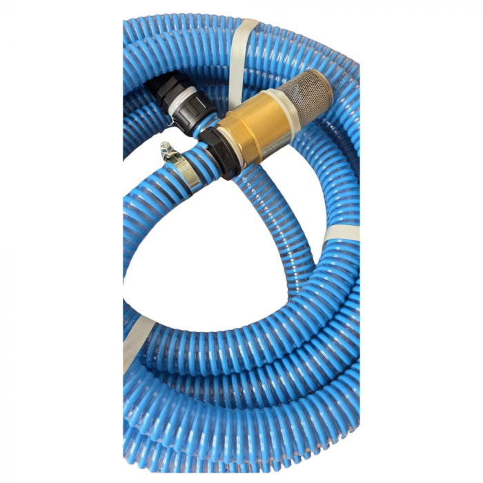 Pachet - Motopompa WP430 Elefant, motor 2 T, 1 tol, debit 8-10 m3h, putere 2 CP + Furtun de aspiratie 1 tol, 7 m lungime + [4]