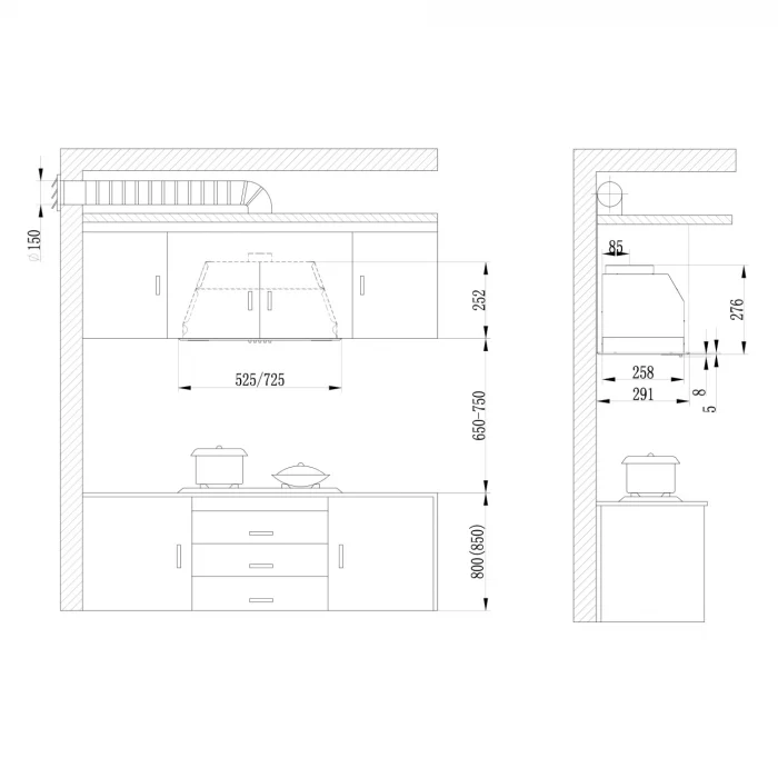Pachet- Plita incorporabila inductie Samus PSI-64BG9, 9 trepte putere, control touch, Neagra+ Hota decorativa inclinata Samus HSI665DGB, latime 60 cm, Neagra [5]