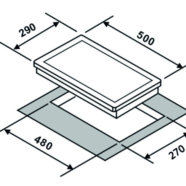 Pachet Plita incorporabila Samus PSG-32SX, 2 arzatoare, aprindere electrica, dispozitiv siguranta arzatoare+ Butelie GPL 26L, Ceas Regulator, Furtun 2m și 2 Coliere [6]