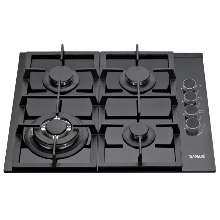 Pachet - Plita incorporabila Samus PSG-64SG4+ Cuptor incorporabil Samus SC840GT+ Chiuveta de bucatarie din inox MIXXUS, Culoare NANO-BLACK, Dimensiune 500 x 450mm [5]