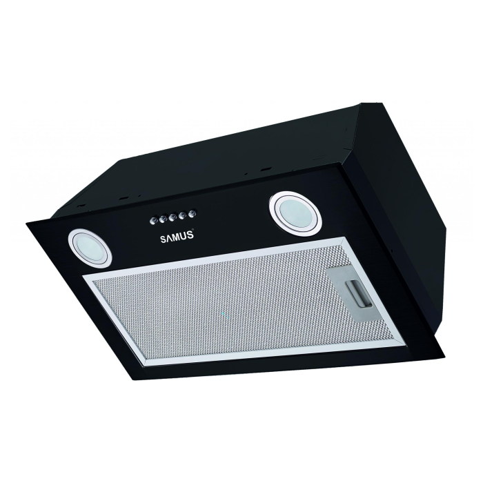 Pachet- Plita incorporabila Samus PSG-64SG6, 4 arzatoare, aprindere electrica, Neagra + Hota incorporabila Samus HS5232B, latime 52,5 cm, 3 trepte, Neagra [5]