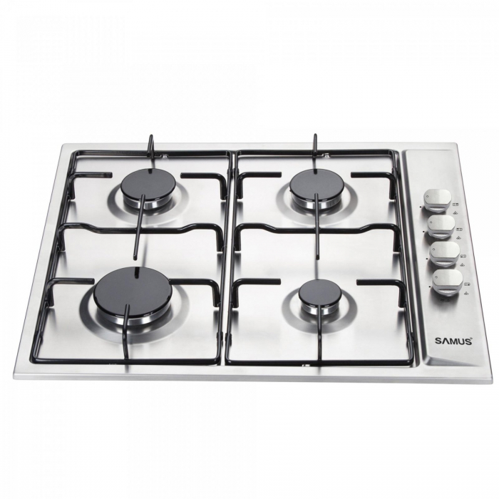 Pachet Plita incorporabila Samus PSG-64SX, 4 arzatoare, aprindere electrica, sistem de siguranta la arzatoare, panou de control lateral+ Butelie GPL 26L, Ceas Regulator, Furtun 2m și 2 Coliere [5]