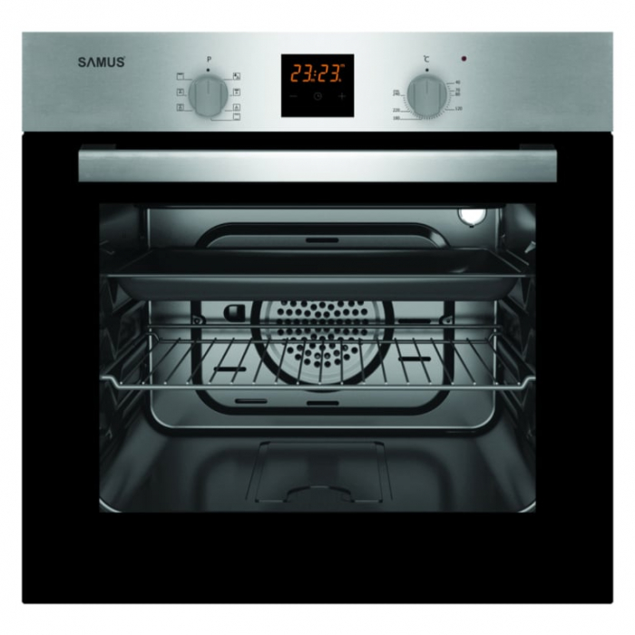 Pachet Plita incorporabila Samus PSG-64SX4+ Cuptor incorporabil Samus SC617EXV+ Chiuveta de bucatarie din inox MIXXUS, Dimensiune 500 x 500mm [6]