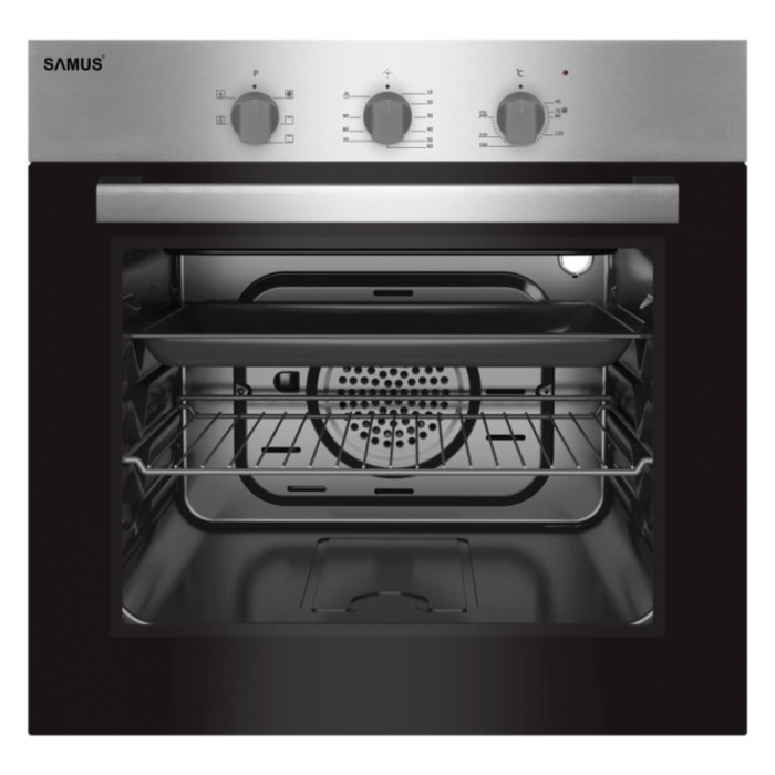 Pachet Plita incorporabila Samus PSG-64SX4+ Cuptor incorporabil SC616GTXV+ Chiuveta de bucatarie din inox MIXXUS, Dimensiune intreaga 600mm x 600mm [2]