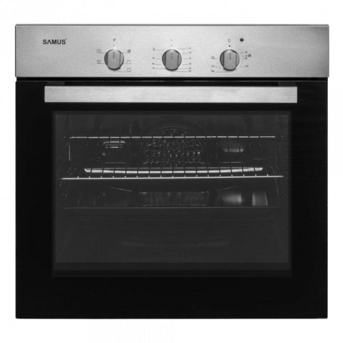 Pachet Plita incorporabila Samus PSG-64SX5+ Cuptor incorporabil SC616GTXV+ Chiuveta de bucatarie din inox MIXXUS, Dimensiune intreaga 600mm x 600mm [3]