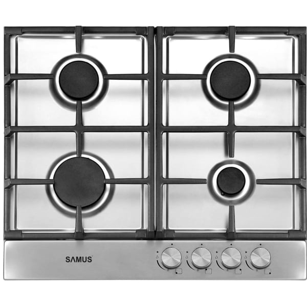 Pachet Plita incorporabila Samus PSG-64SX8, 4 arzatoare, aprindere electrica, sistem siguranta la arzatoare, panou frontal cu Butelie GPL 26L, Ceas Regulator, Furtun 2m și 2 Coliere [4]