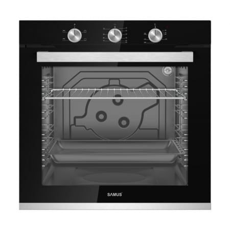 Pachet Plita incorporabila Samus PSG-64SX9+ Cuptor incorporabil Samus SC840GT+ Chiuveta de bucatarie din inox MIXXUS, Dimensiune 500 x 500mm [6]