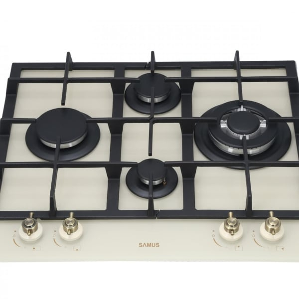 Pachet Plita incorporabila Samus PSG-64VG1, 4 arzatoare, arzator Wok, aprindere electrica, dispozitiv siguranta arzatoare+  Butelie GPL 26L, Ceas Regulator, Furtun 2m și 2 Coliere [5]