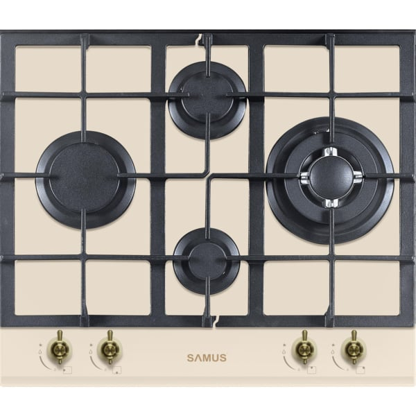 Pachet Plita incorporabila Samus PSG-64VG1, 4 arzatoare, arzator Wok, aprindere electrica, dispozitiv siguranta arzatoare+  Butelie GPL 26L, Ceas Regulator, Furtun 2m și 2 Coliere [4]