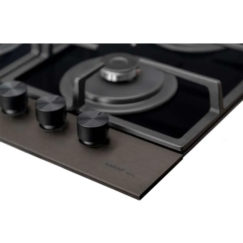 Pachet - Plita incorporabila Tornado Eclipse, autoaprindere integrata, supapa de siguranta, latime 60 cm, Dark Inox + Hota Incorporabila Tornado Modul Glass 750 (60), 1 motor, latime 60 cm, 3 viteze, [8]