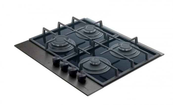 Pachet Plita incorporabila Tornado ECLIPSE Dark Inox, NG/GPL, 60 cm+ Butelie GPL 26L, Ceas Regulator, Furtun 2m și 2 Coliere [6]