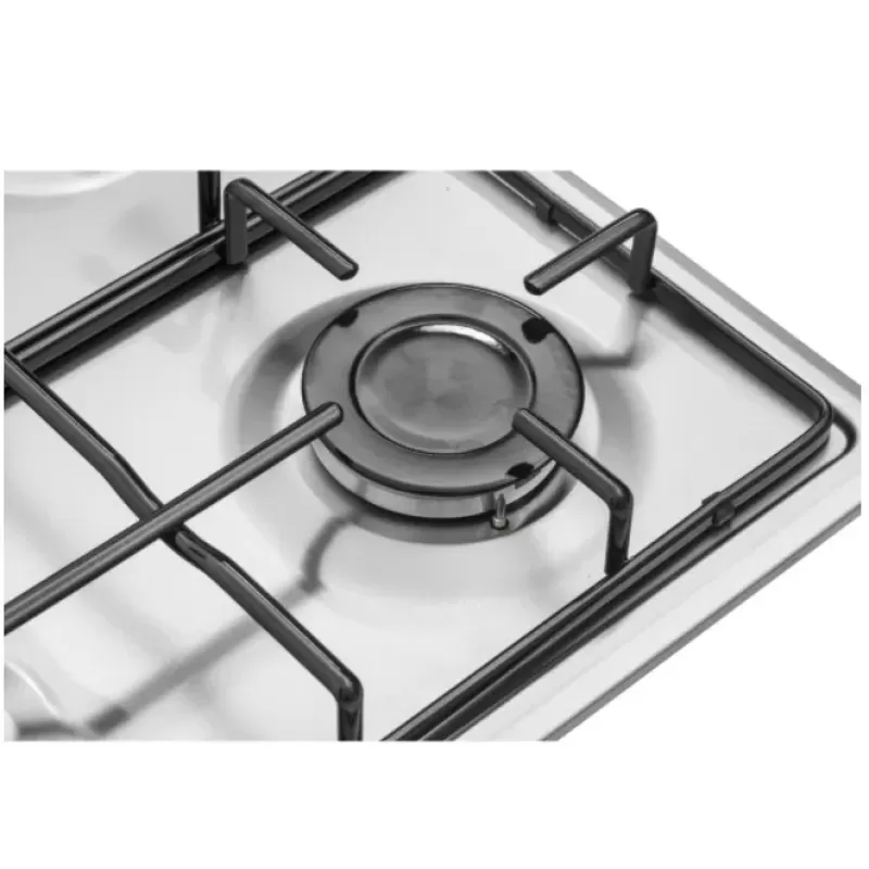 Pachet Plita pe gaz Studio Casa PG660 ISEO Inox, 4 arzatoare gaz, Dimensiuni (cm): 63 x 61 x 17+ Butelie GPL 26L, Ceas Regulator, Furtun 2m și 2 Coliere [6]
