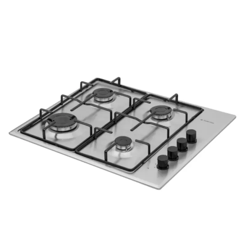 Pachet Plita pe gaz Studio Casa PG660 ISEO Inox, 4 arzatoare gaz, Dimensiuni (cm): 63 x 61 x 17+ Butelie GPL 26L, Ceas Regulator, Furtun 2m și 2 Coliere [5]
