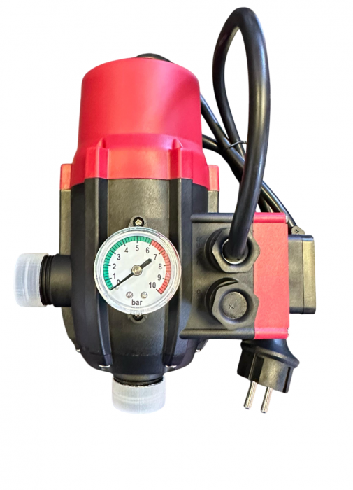 Pachet - Pompa de suprafata CPM-158, putere 750 w, debit 80L/min, racord 1 tol + Presostat electronic DRK cu priza, Model PC-13AB [7]