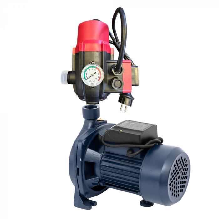 Pachet - Pompa de suprafata CPM-158, putere 750 w, debit 80L/min, racord 1 tol + Presostat electronic DRK cu priza, Model PC-13AB [3]