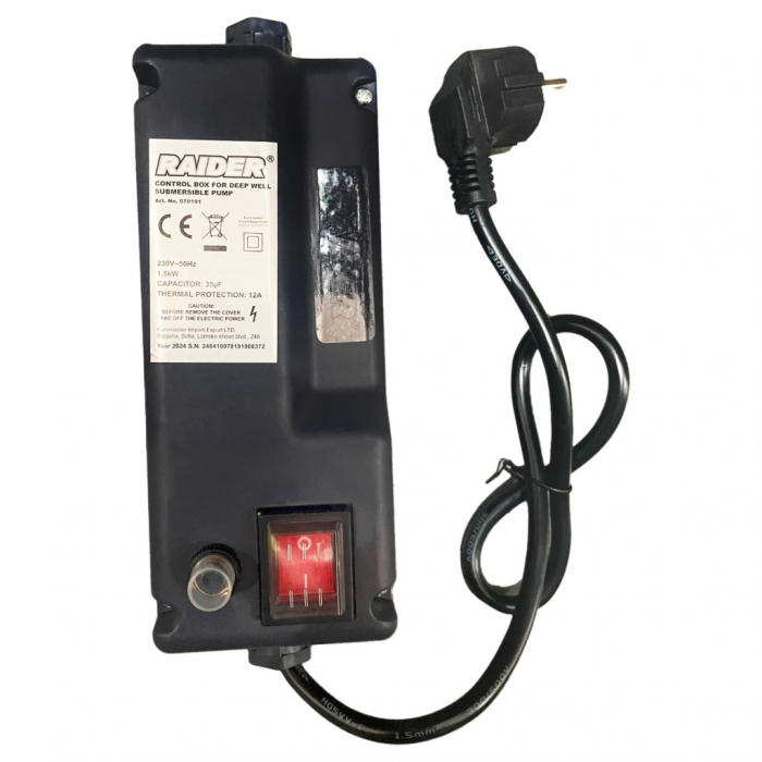 Pachet - Pompa submersibila 1.1KW, debit 3 mc/h, H refulare 51m, 8 turbine + Panou de comanda [6]