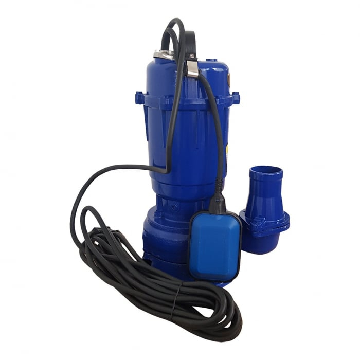 Pachet promo Pompa apa murdara submersibila cu tocator si plutitor, DDT, WQCD, 2200 W, 8 m³/h + Furtunul de pompier 2'' 20 m, 8 bari [3]