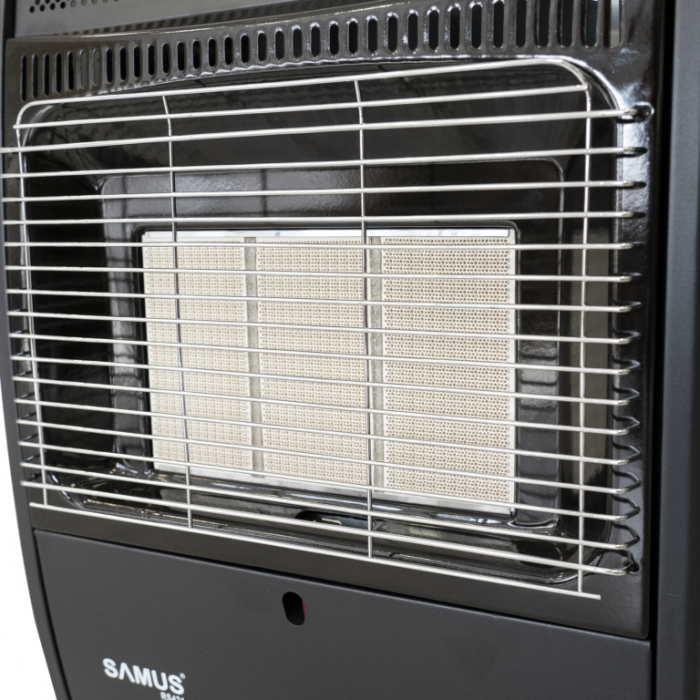 Soba pe gaz Samus RS421, GPL, 3 trepte de putere,Senzor de prezenta a flacarii, Tip aprindere: piezo-electrica, Negru [7]