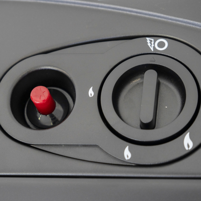 Soba pe gaz Samus RS421, GPL, 3 trepte de putere,Senzor de prezenta a flacarii, Tip aprindere: piezo-electrica, Negru [5]