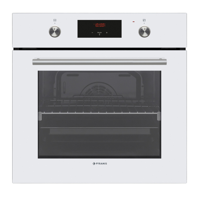 Pachet Pyramis 13P 60IN 2022 60PG 6502 – cuptor electric 69L, 8 funcții, clasa A, plită gaz 4 arzătoare, butoane retractabile, Soft Close, timer electronic, afișaj digital, ghidaje laterale telescopic [2]