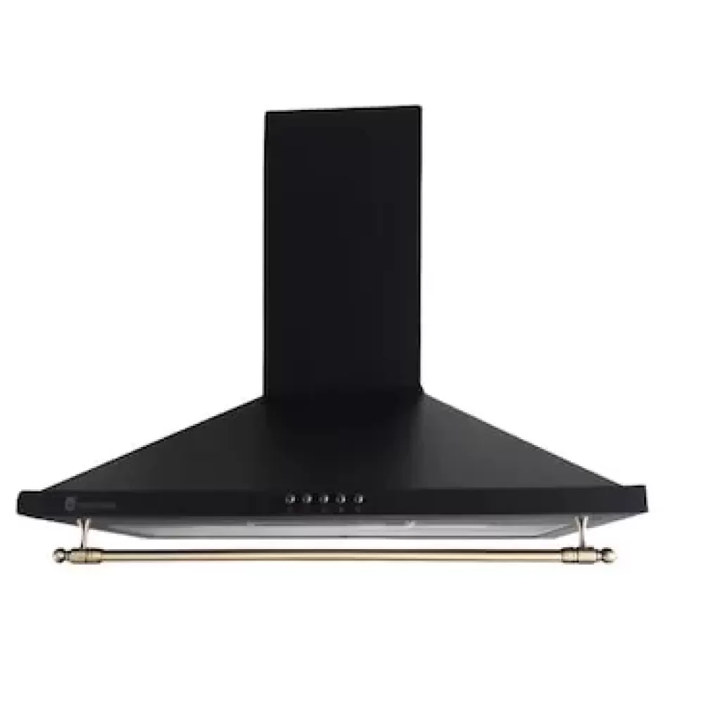 Pachet rustic aragaz si hota decorativa Verona Vintage Black Studio Casa , 50/ 55 cm., 4 arzatoare gaz, Cuptor gaz, Aprindere electrica, Gril electric, 1 motor turbo, Negru [4]