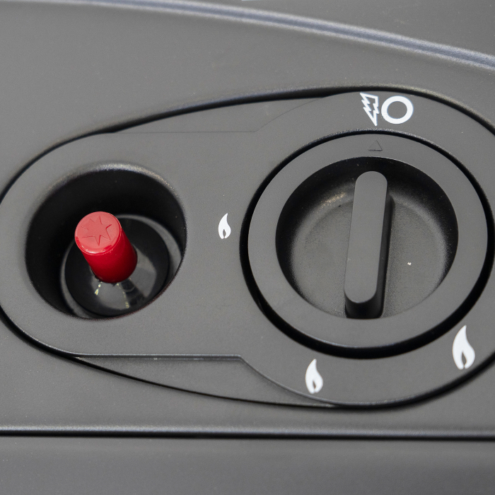 Pachet - Soba pe gaz Samus RS421, GPL, 3 trepte de putere, Senzor de prezenta a flacarii, Aprindere piezo-electrica, Negru + Butelie GPL General Max 26L [8]