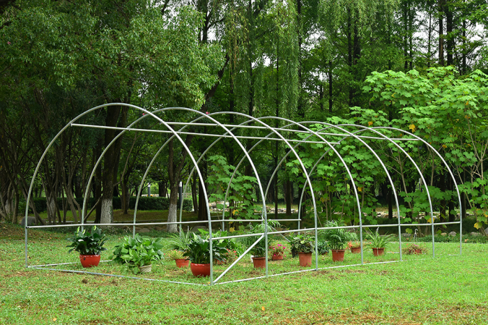 Pachet - Solar pentru legume 6x3x2m, 18 mp, folie UV4 verde din polietilena armata + 2 Bobine palisat pentru legume in sere [2]