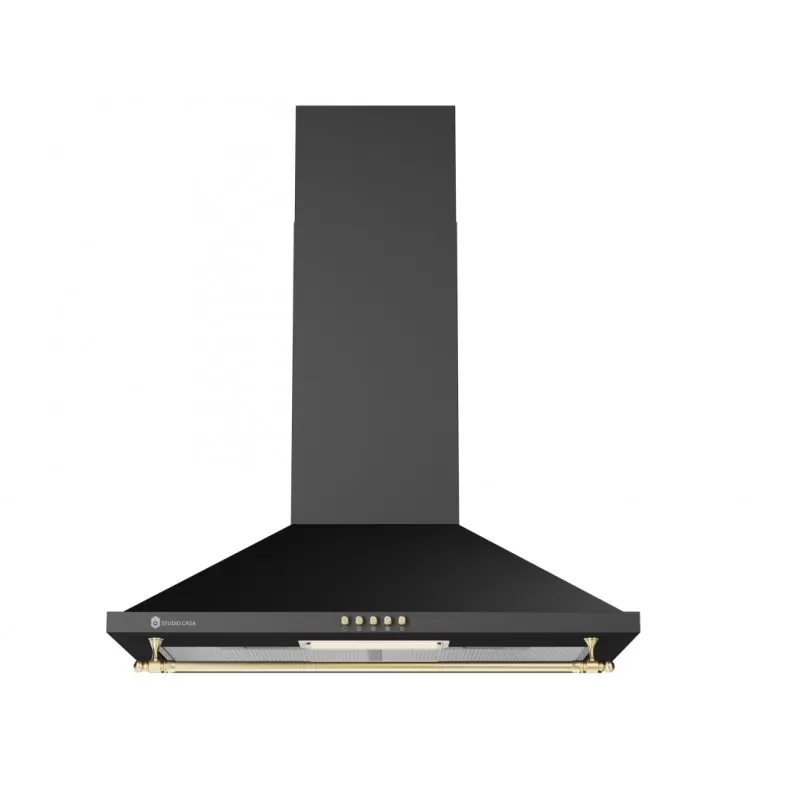 Pachet Toscana Cuptor Electric Fe660Blk, 6 functii+Plita Toscana Pg660Blk+Hota decorativa Studio Casa Onda Retro Black [4]