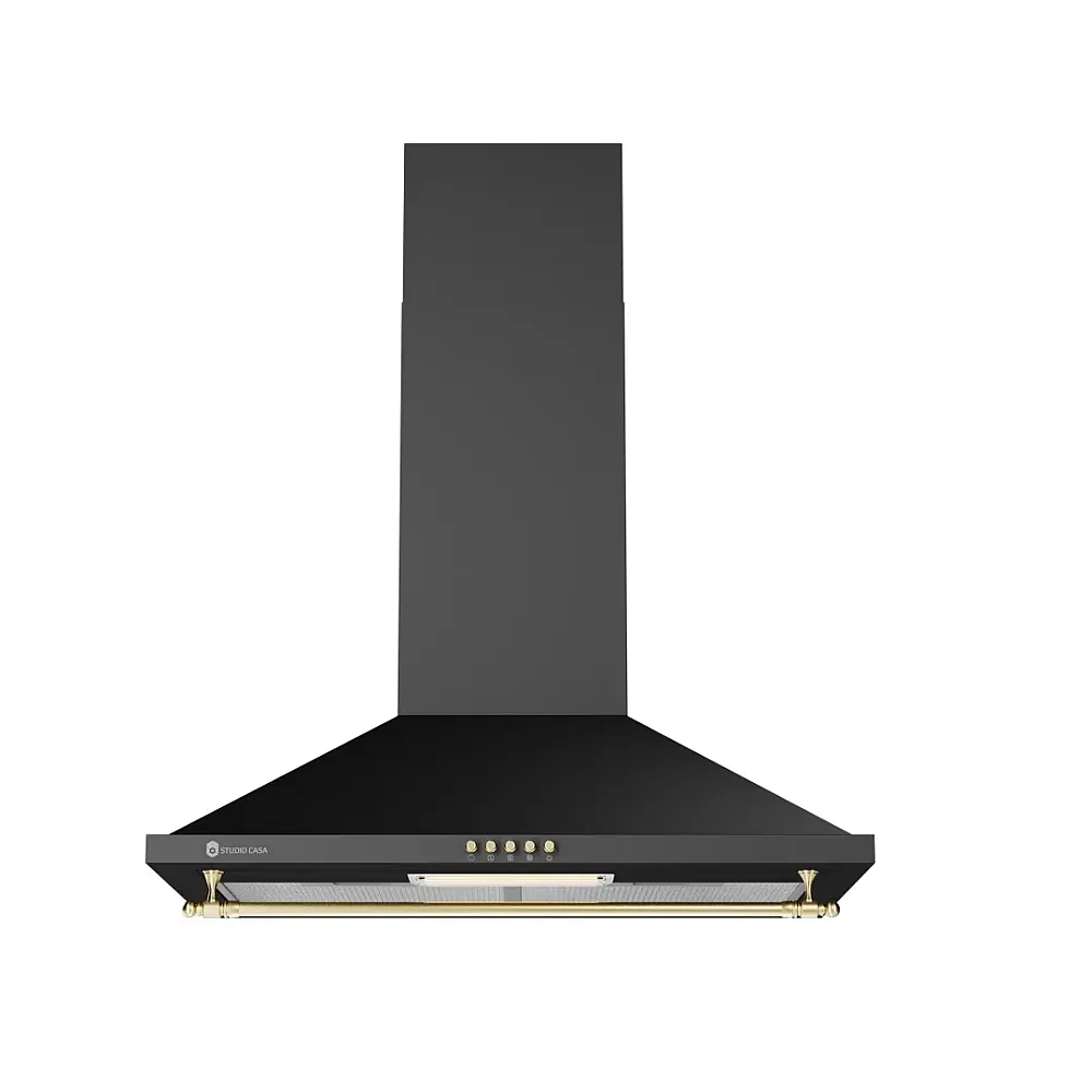 Pachet Toscana Cuptor Electric Fe660Blk, 6 functii + Plita Toscana Pg660Blk + Hota decorativa Studio Casa Onda Retro Black [7]