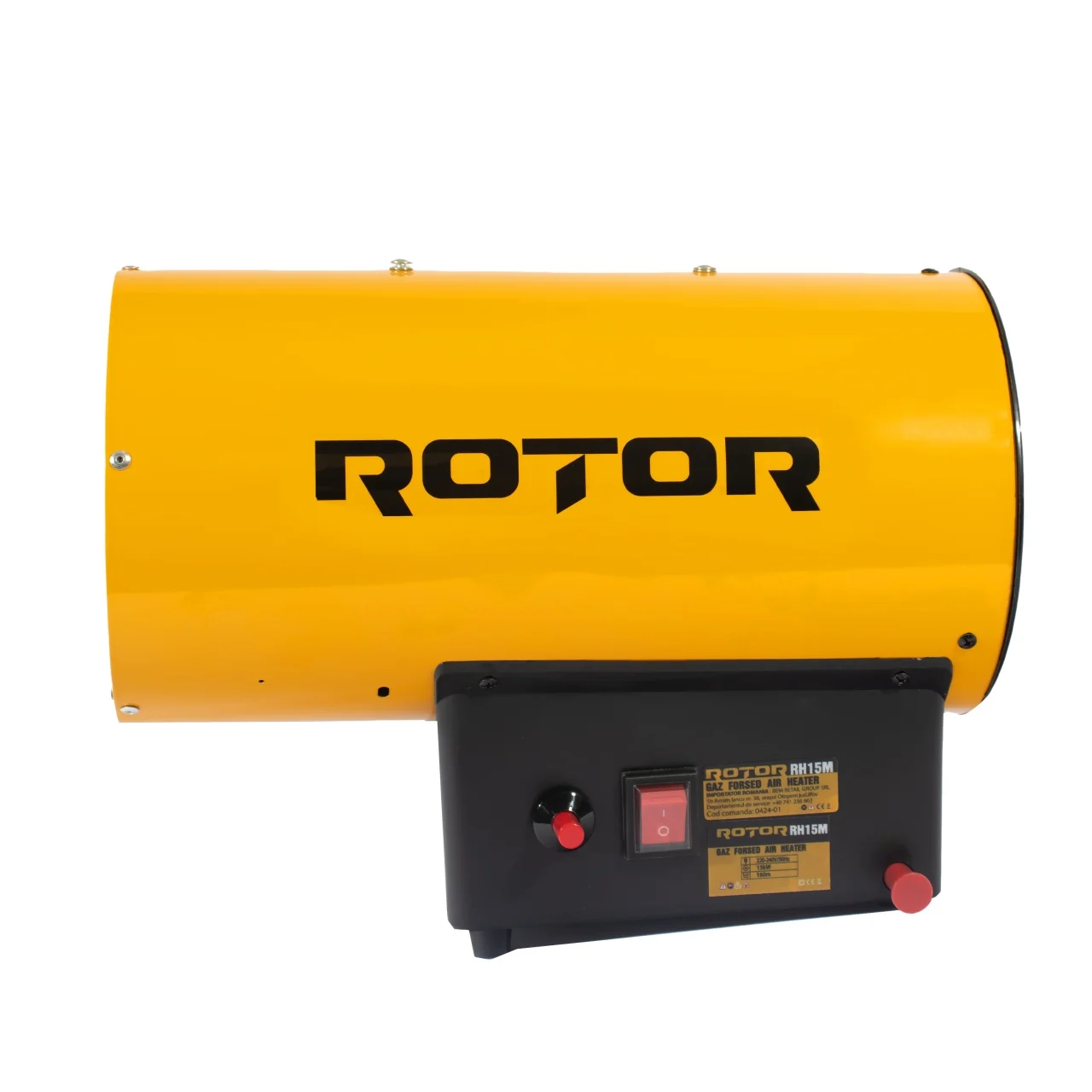Pachet Tun, Aeroterma pe gaz ROTOR RH-15M 51180 BTU, 5000 W, GPL + Butelie GPL 26L [5]