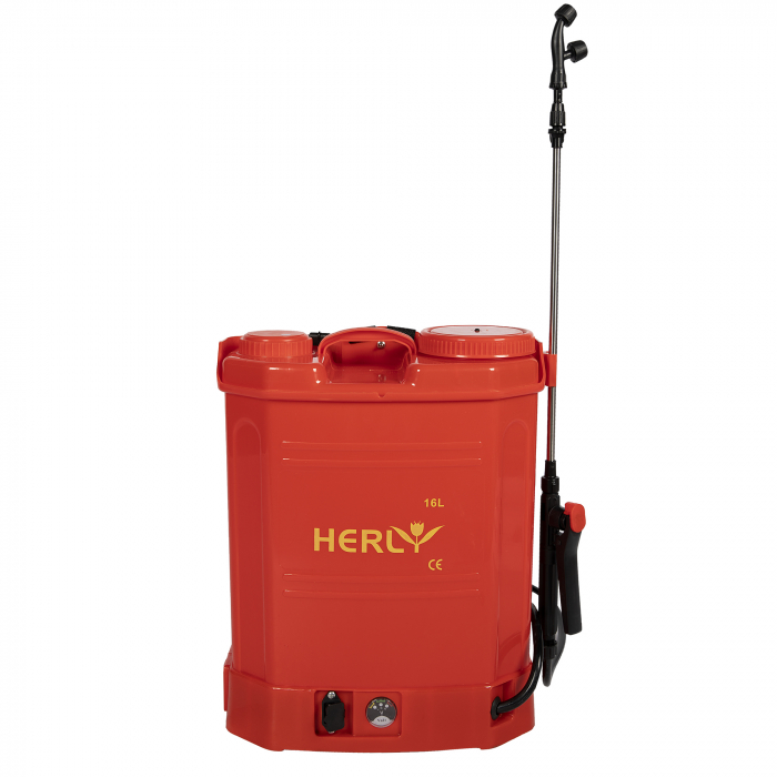 PACHET-Vermorel pompa de stropit cu acumulator HERLY 16 Litri, 5.5 Bari  + Atomizor electric portabil de 12V 8Ah PANDORA [3]