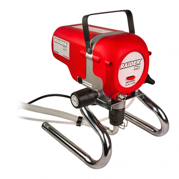Pistol de vopsit fără aer Raider Pro RDP-HPAS01, 1200W, 207 bar, duză reversibilă, furtun 7.5 m [2]