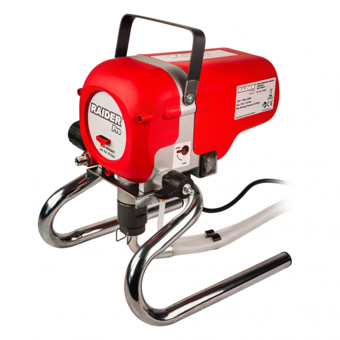 Pistol de vopsit fără aer Raider Pro RDP-HPAS01, 1200W, 207 bar, duză reversibilă, furtun 7.5 m [3]
