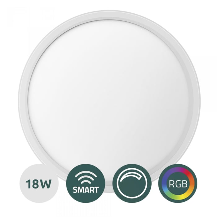 Plafoniera LED Smart Samus SLP300-2160LM-18W-3000/4000/6500K+RGB+DIMMER [1]