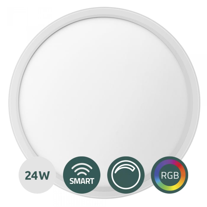 Plafoniera LED Smart Samus SLP420-2880LM-24W-3000/4000/6500K+RGB+DIMMER [1]