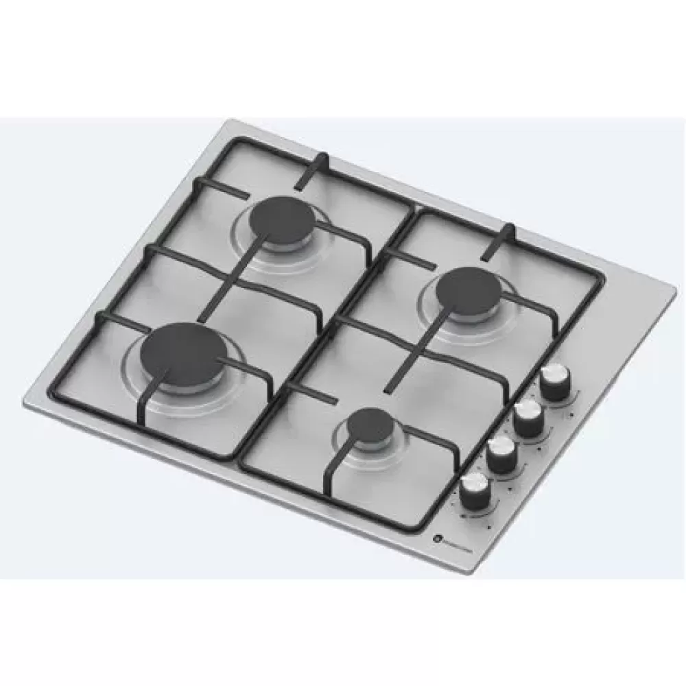 Plita gaz incorporabila Studio Casa Vera, Gratare emailate, 4 arzatoare gaz, Aprindere electrica, Dimensiuni (cm) 61×51×8,95, Inox [2]