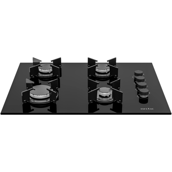 Plita incorporabila Arctic ARNGN64127SB, Gaz, 4 arzatoare, Aprindere electrica, Safety Plus, 65 cm, Sticla Neagra [2]