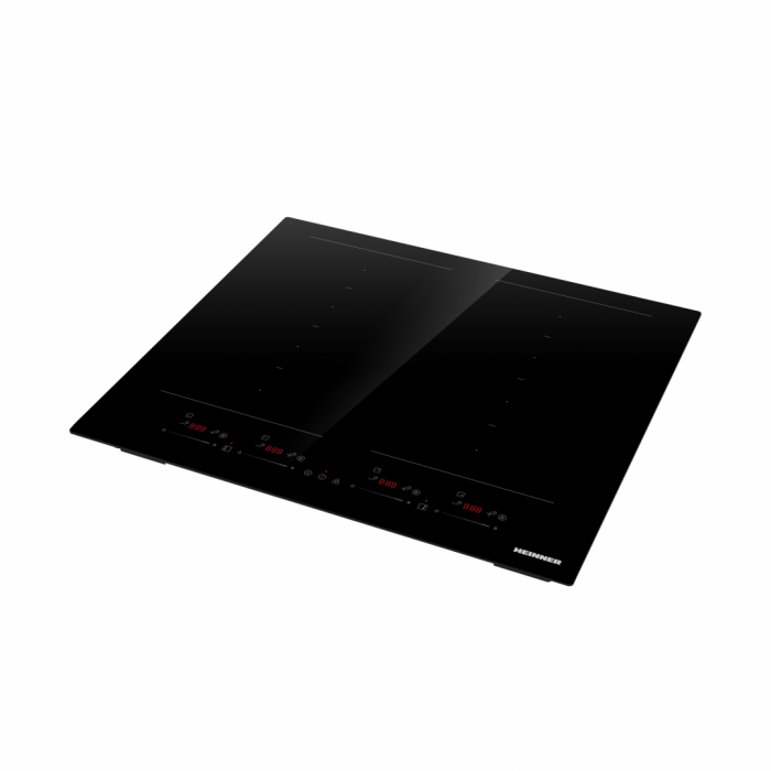 Plita incorporabila cu Inductie, Heinner HBHI-M4ZB2FXSMTC, 4 zone de gatit, Bridge, Boost, Slim, Control touch, Timer, Protectie copii, Indicator caldura reziduala, 60 cm, Negru [2]