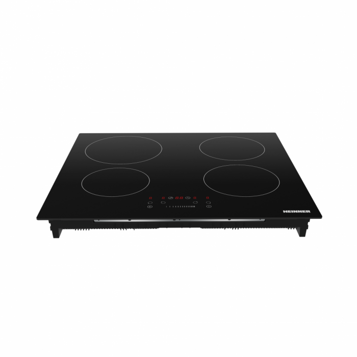 Plita incorporabila cu Inductie, Heinner HBHI-M4ZBSTC, 4 zone de gatit, Boost, Control touch, Timer, Protectie copii, Indicator caldura, 60 cm, Negru [3]