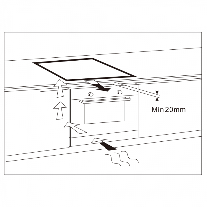 Plită incorporabilă cu inducție Samus PSI‑64BMG10, 60 cm, 4 zone gătit, 7 000 W, touch control, timer, 9 trepte, booster, sticlă ceramică neagră mată [6]