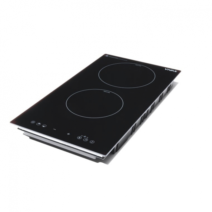 Plita incorporabila domino VIVAX BH-02MIN, Inductie, Doua zone de gatit, Boost, Control touch, Timer, 3500 W, Timer digital, Protectie copii, Indicator caldura reziduala, Sticla securizata, 30 cm, Neg [5]