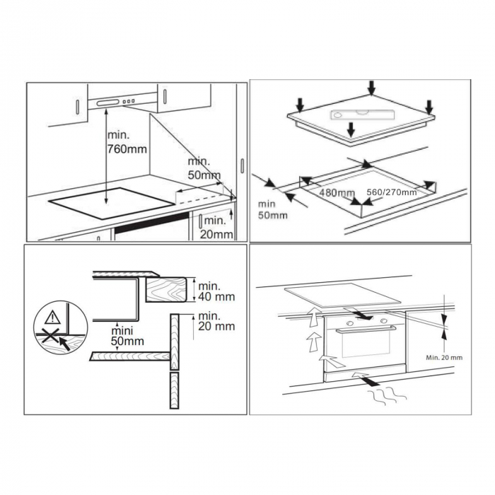 Plita incorporabila inductie Samus PSI-32BG4, 2 zone de gatit, panou touch control, 9 trepte putere, timer digital,Sticla ceramica, Termorezistenta – grosime 4 mm Neagra [2]