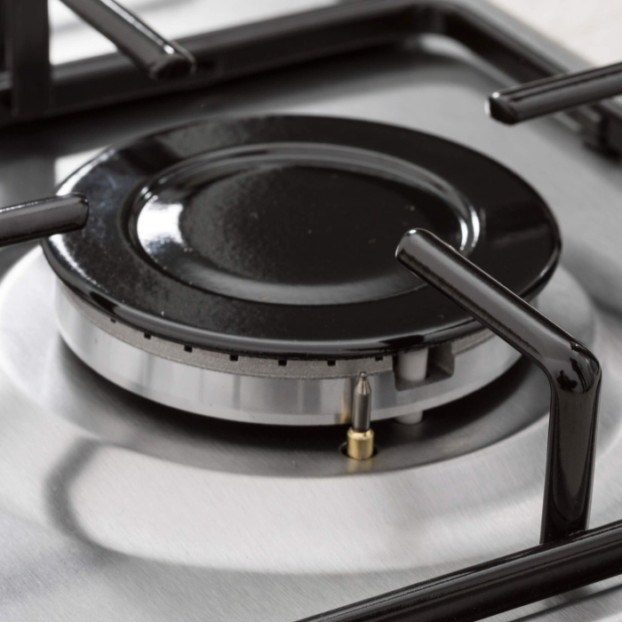 Plita incorporabila Nobeltek NHBG-6400IX, Gaz, Aprindere electrica, Gratar emailat, Inox [6]