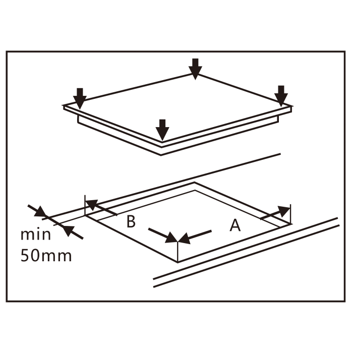 Plita incorporabila vitroceramica Samus PSVE-43BMG3, 3 Arzatoare, Latime 45 cm, Touch Control, Setari putere in 9 trepte, Sticla ceramica neagra [4]