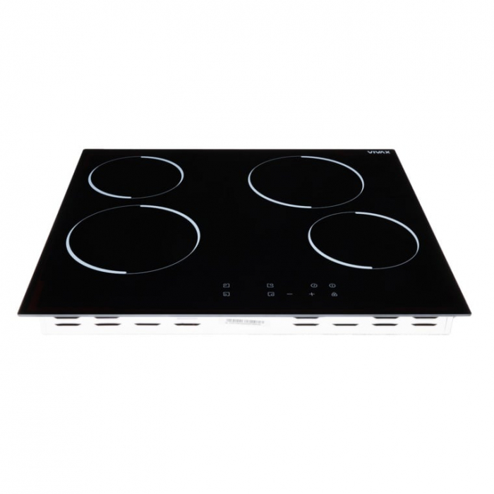 Plita incorporabila VIVAX BH-04MVC, Vitroceramica, Patru zone de gatit, Boost, Control touch, Timer, Putere maxima 8000 W, Timer digital, Setari putere in 9 trepte, Indicator caldura reziduala, Sticla [3]