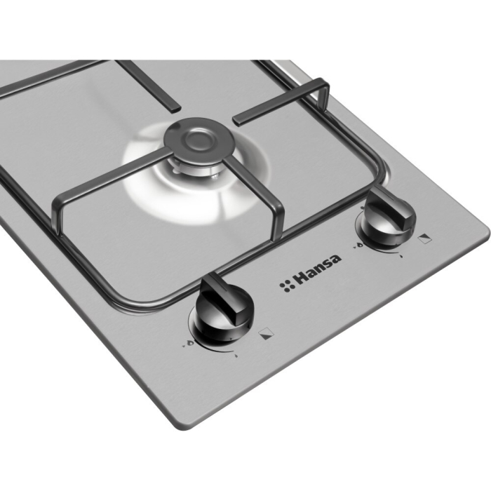 Plita pe gaz Hansa, 30 cm, 2 zone de gatit, inox [3]
