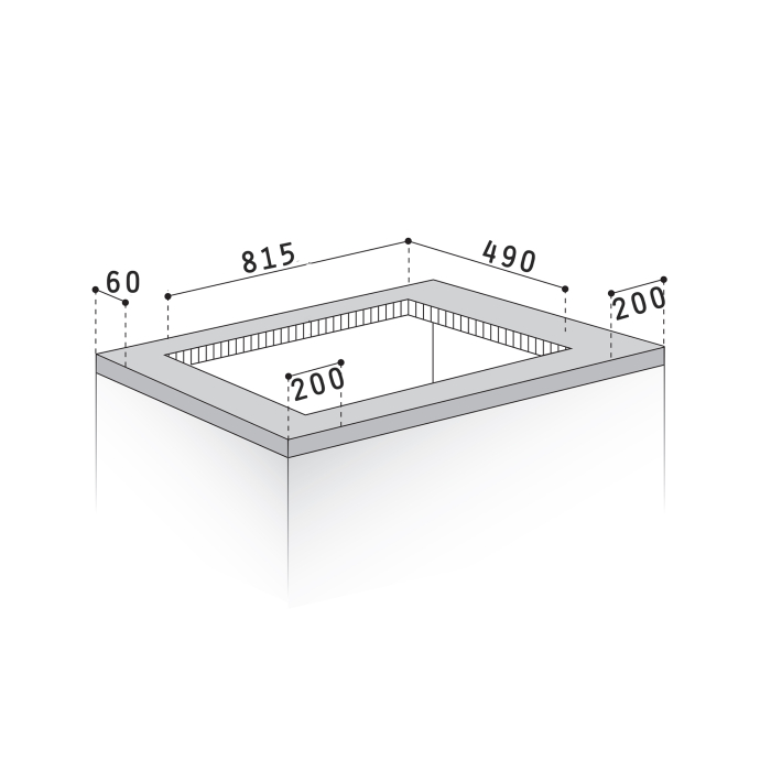 Plită pe gaz Pyramis 90PG 630, 5 arzătoare + 1 wok, grătare fontă, butoane frontale, finisaj inox, dimensiuni 86x51 cm [2]
