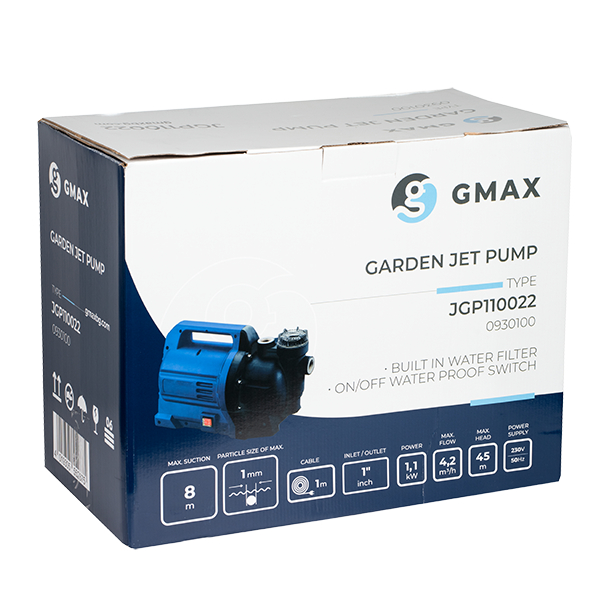 Pompa autoamorsanta Gmax JGP cu filtru incorporat, presiune 4.5 bar, debit 4.2 m3/h,  putere 1.1 kw, coloana 45m [2]